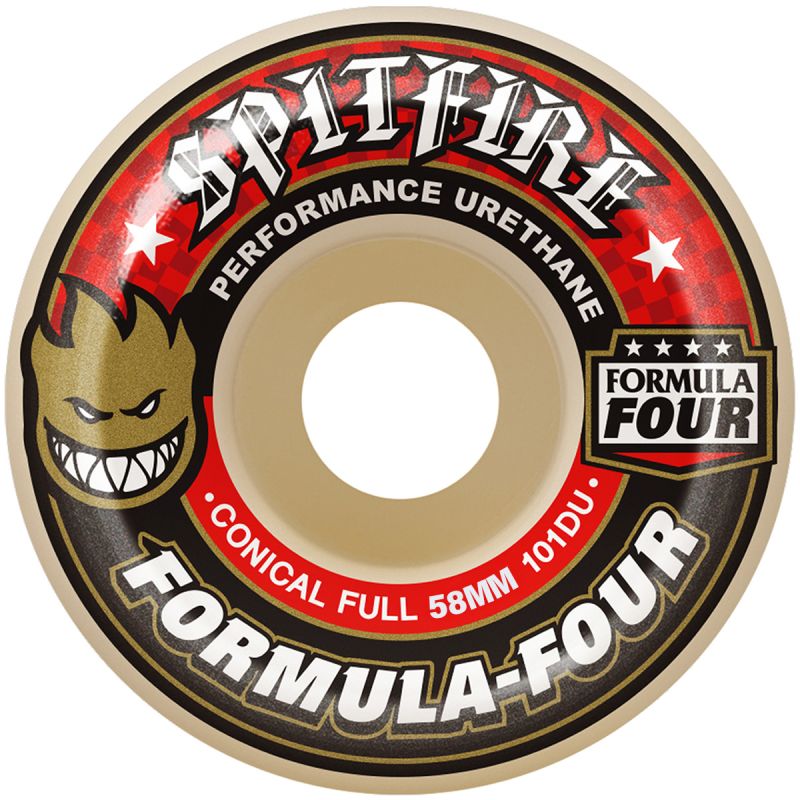 Spitfire Formula Four Conical Full Wheels 101D 58mm