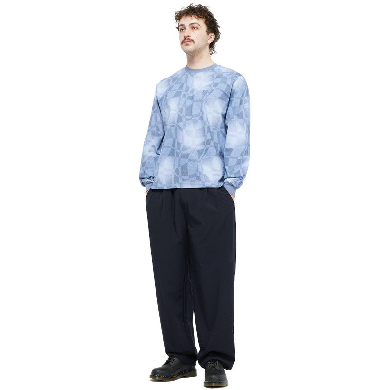 Dime Abstract Longsleeve Shirt Static Blue