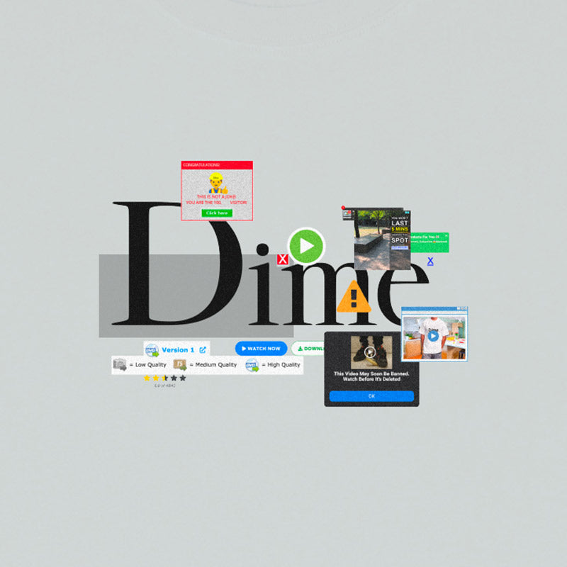 Dime Classic Adblock T-Shirt Ice Water