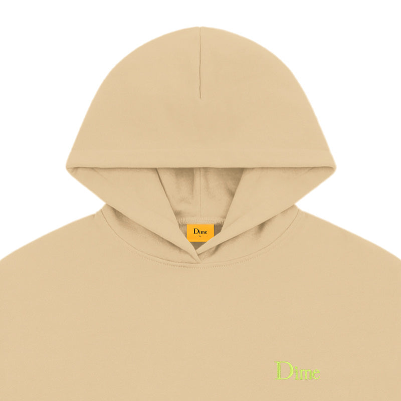 Dime Classic Small Logo Hoodie Sand
