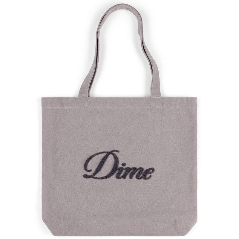 Dime Cursive Chenille Tote Bag Concrete
