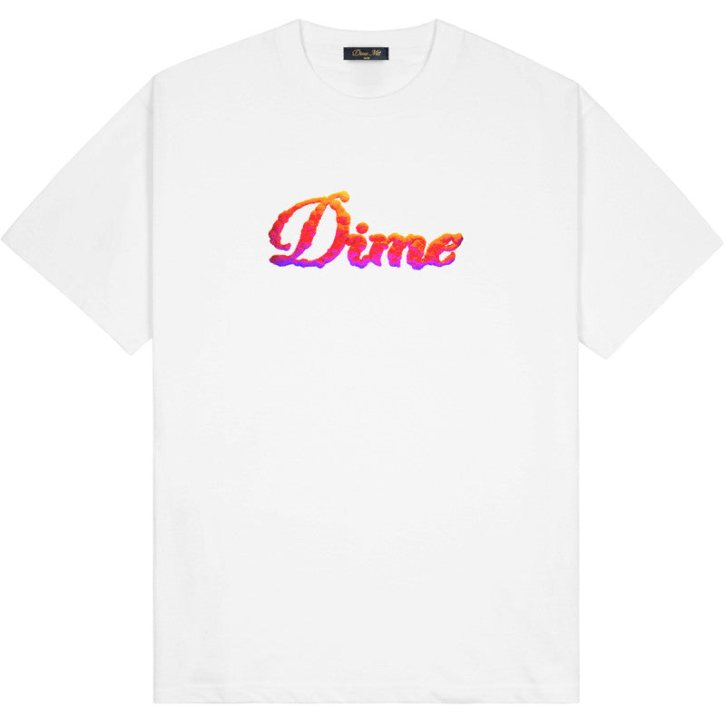 Dime Cursive Cloud T-Shirt White