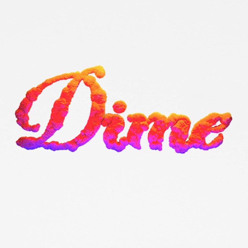 Dime Cursive Cloud T-Shirt White