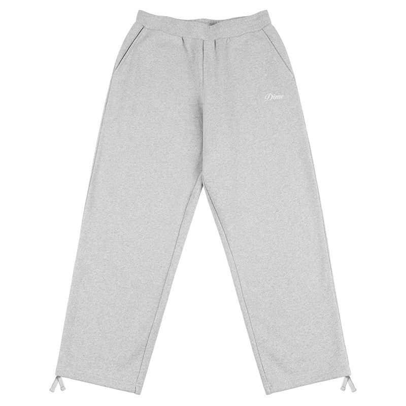 Dime Cursive Small Logo Sweatpants Heather Gray