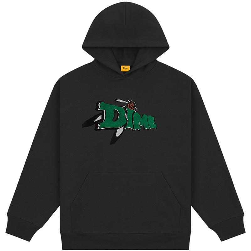 Dime Encino Chenille Hoodie Black