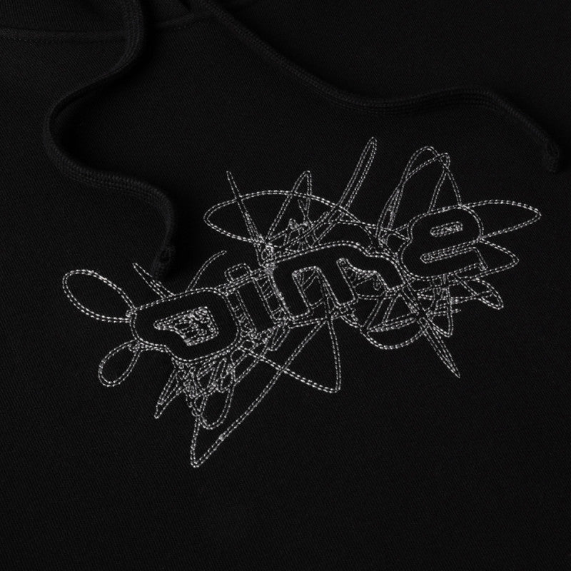 Dime Glyph Hooded Sweater Black