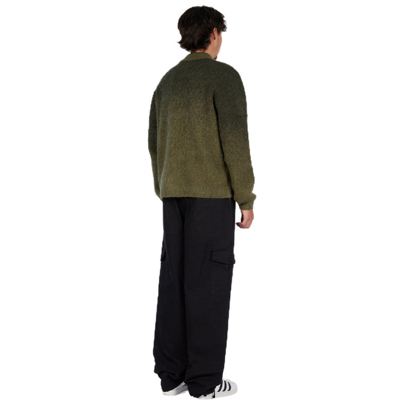 Dime Mohair Double Zip Knit Sweater Forest