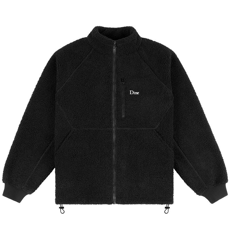 Dime Polar Fleece Sherpa Zip Black