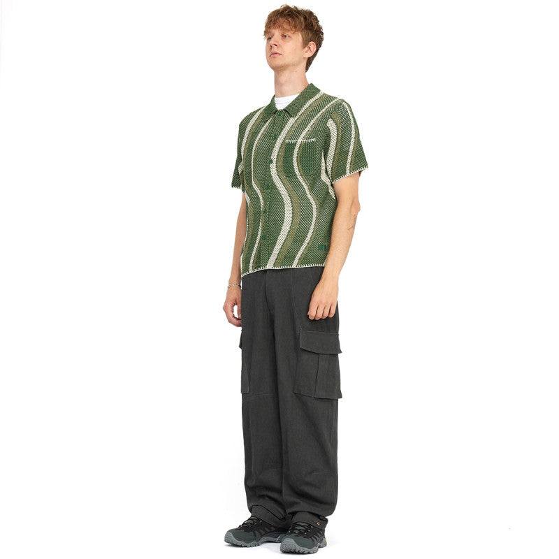 Dime Soleil Button Up Knit Green
