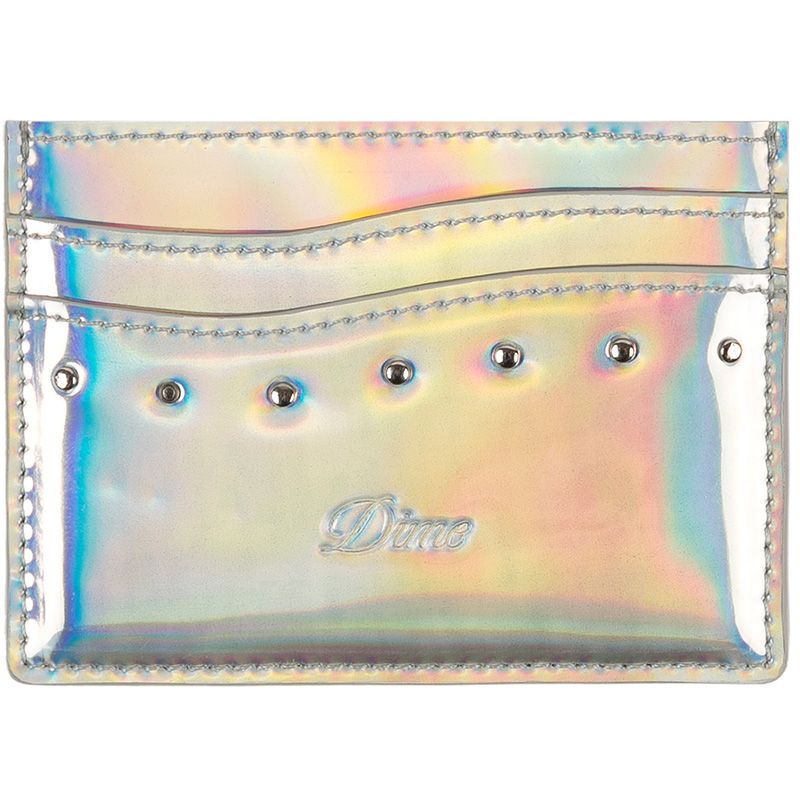 Dime Studded Cardholder Holographic