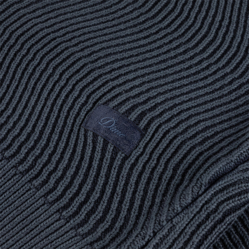 Dime Wave Knit Sweater Navy