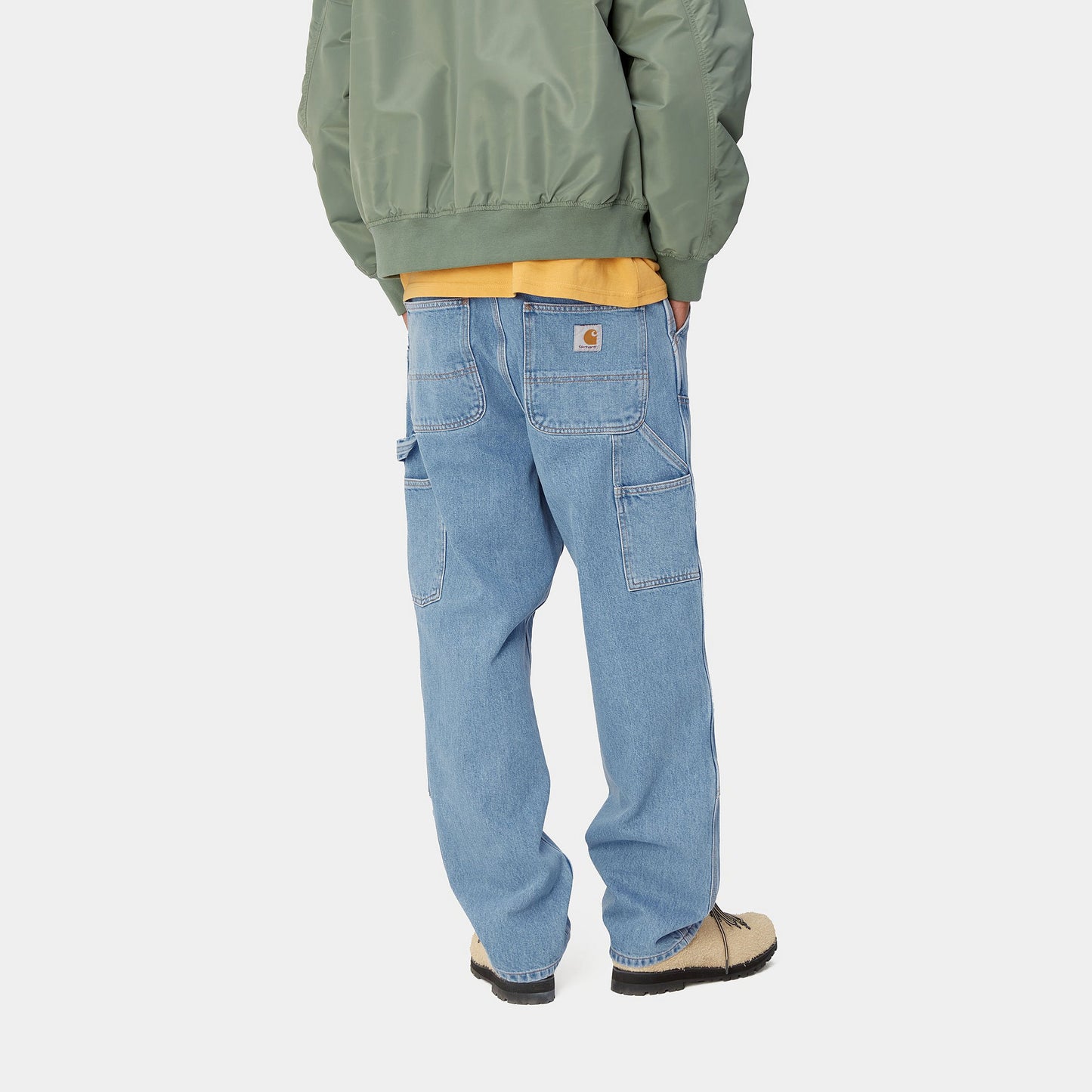 Carhartt WIP Double Knee Pant Blue Stone Bleached
