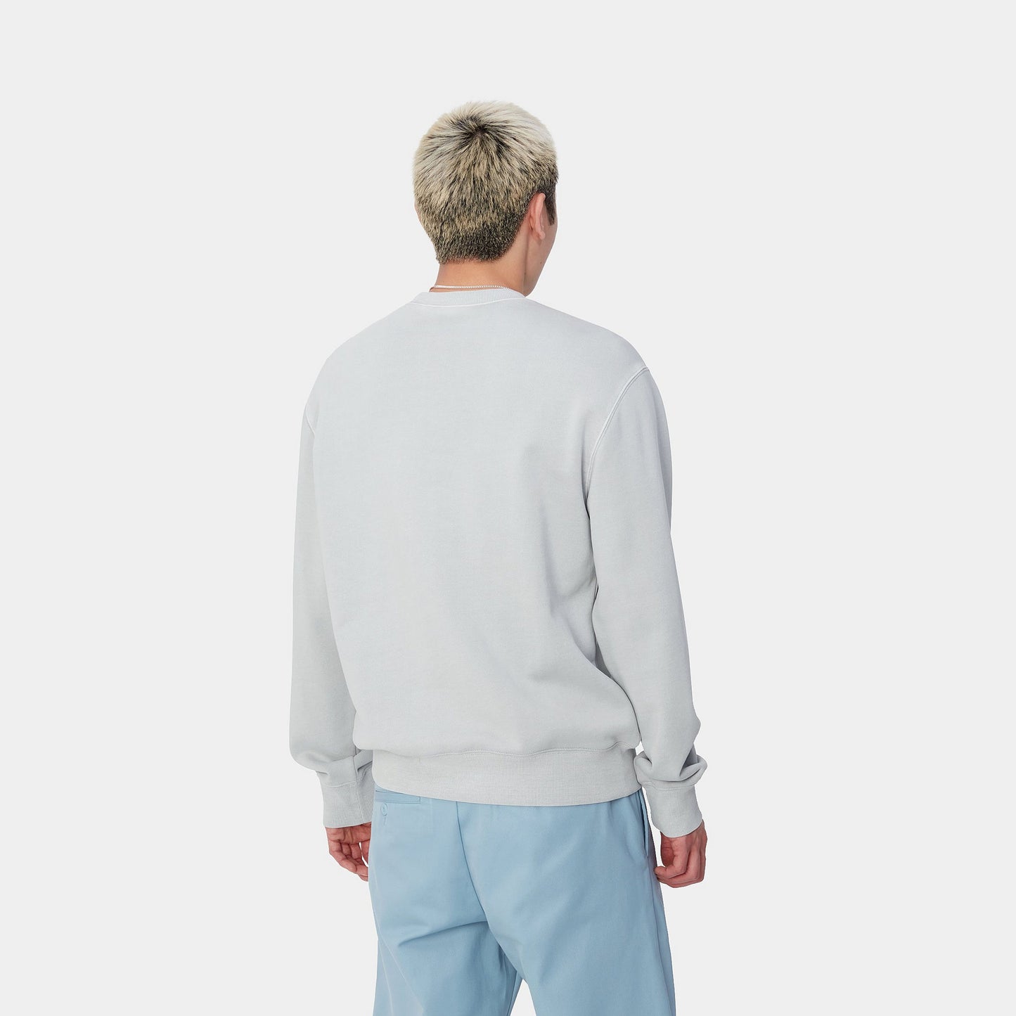 Carhartt WIP Duster Script Sweater Basalt Garment Dyed