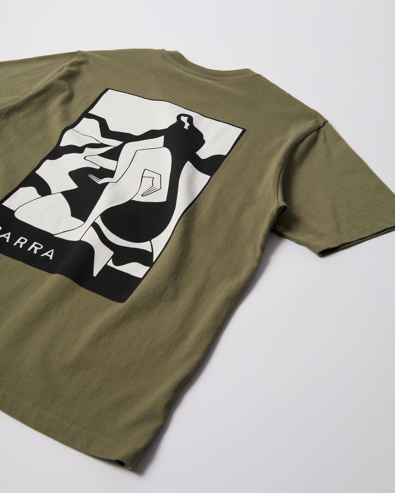 By Parra Waiting For You T-Shirt Green