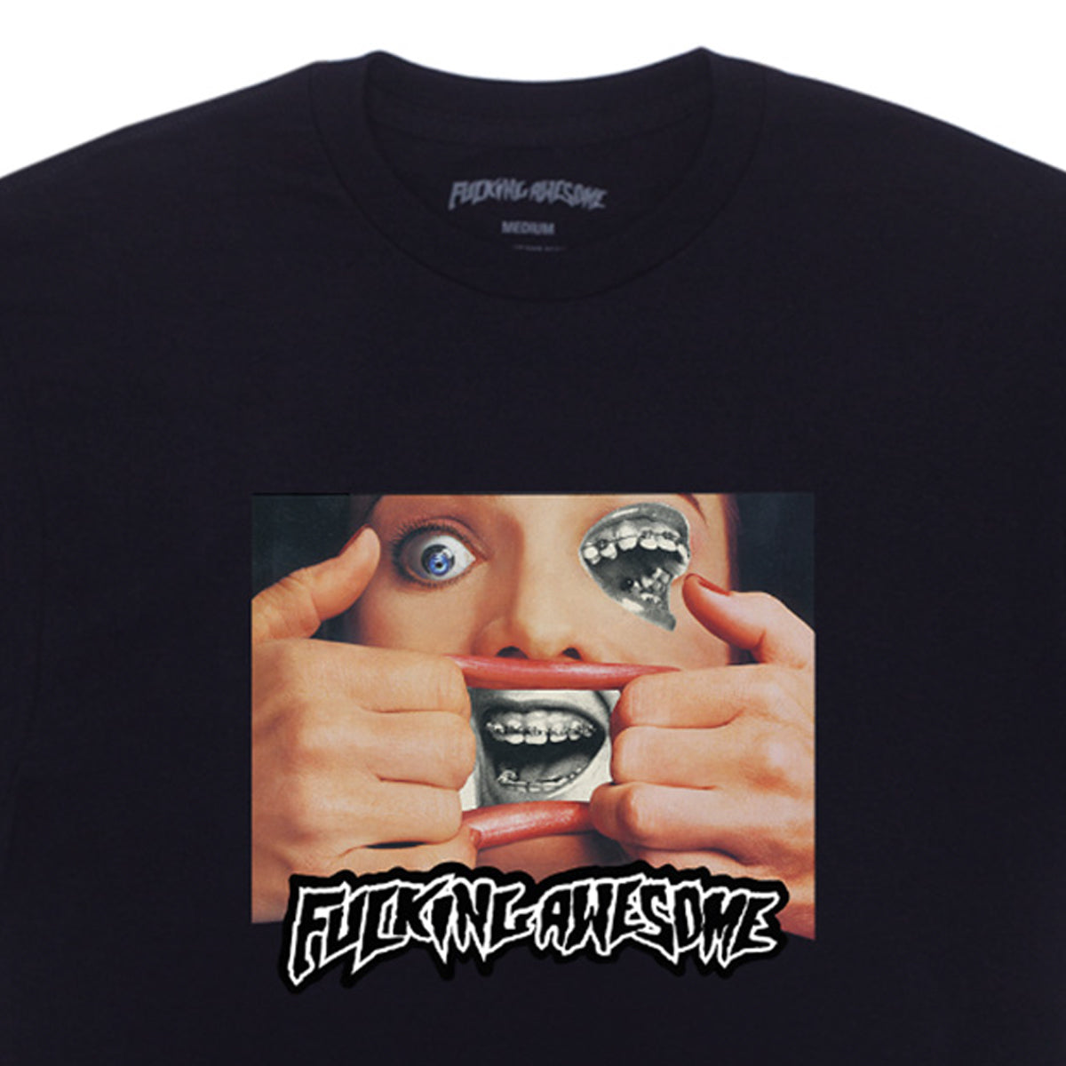 Fucking Awesome Brace Face T-shirt Black