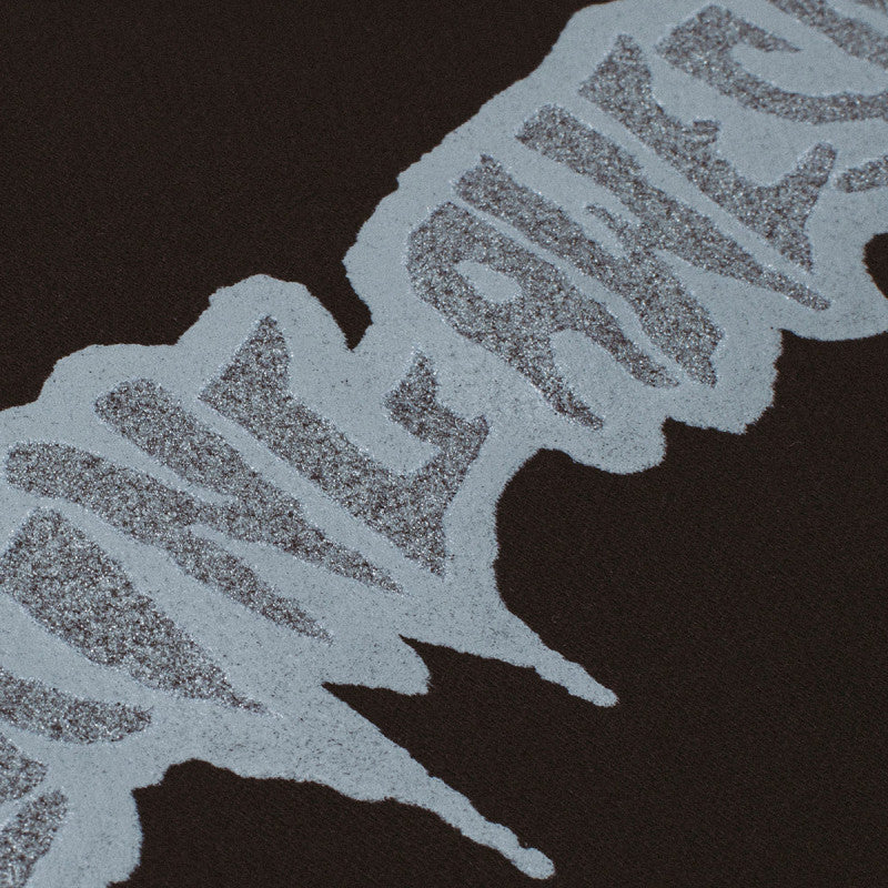 Fucking Awesome Reflective Drip Logo Hooded Sweater Black