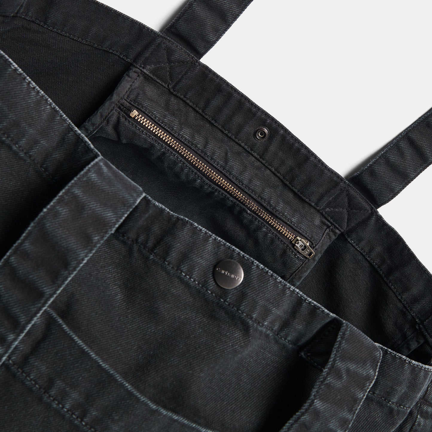 Carhartt WIP Garrison Tote Bag Black Stone Dyed