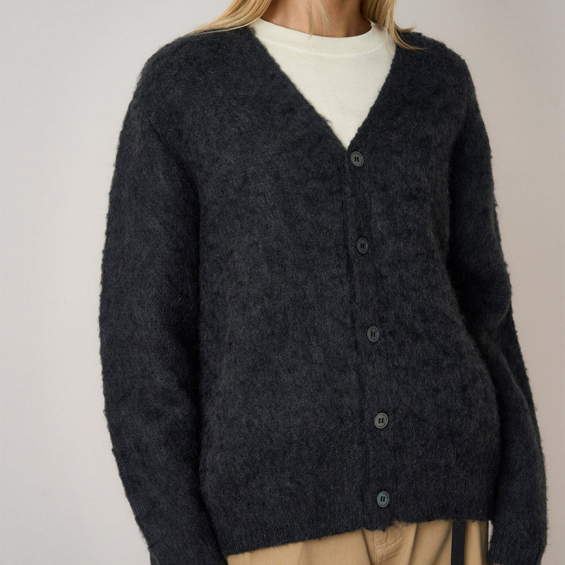 Gramicci Mohair Cardigan Charcoal