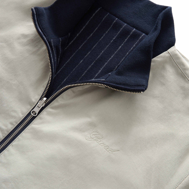 Grand Collection Reversible Pinstripe Wool/Cotton Jacket