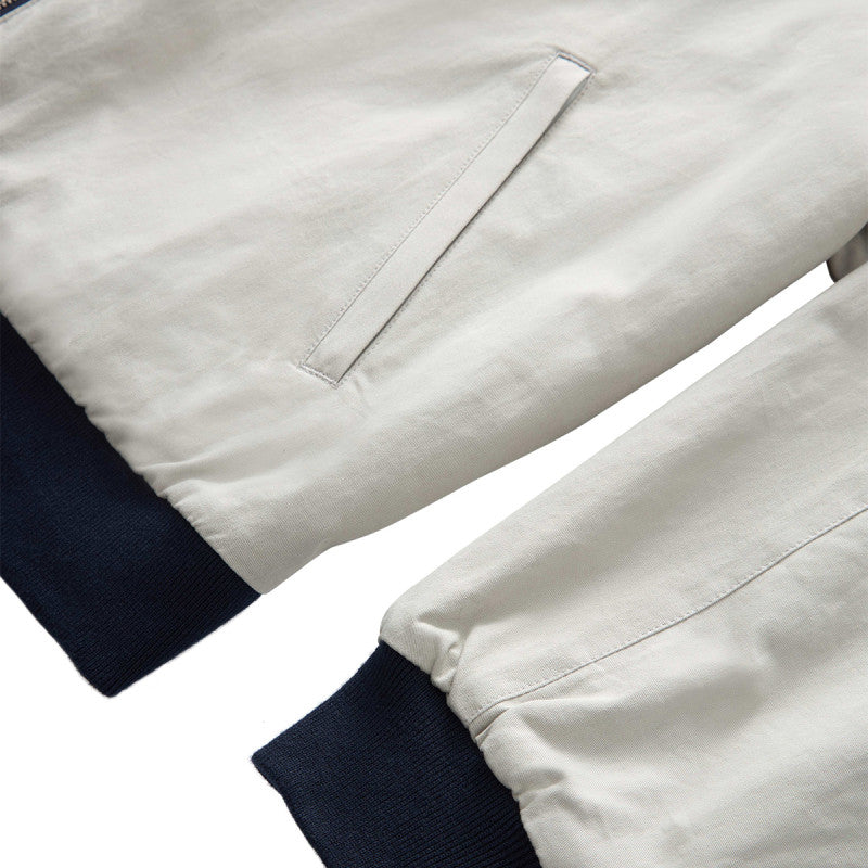 Grand Collection Reversible Pinstripe Wool/Cotton Jacket