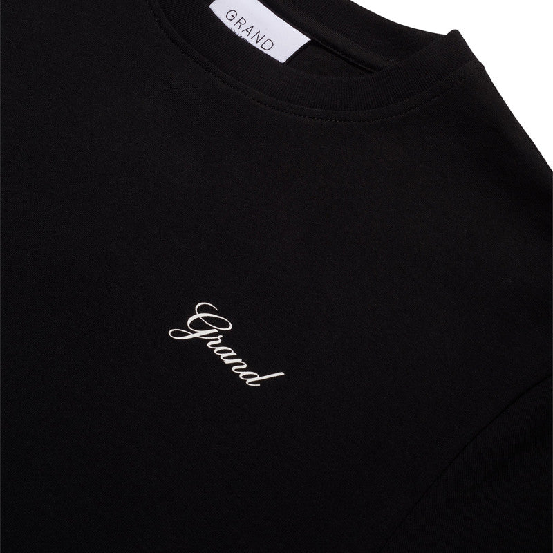 Grand Collection Script T-Shirt Black