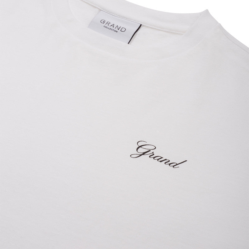 Grand Collection Script T-Shirt White