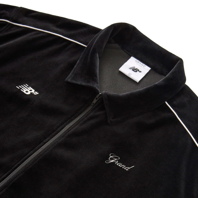 Grand Collection x New Balance Velour Track Jacket Black