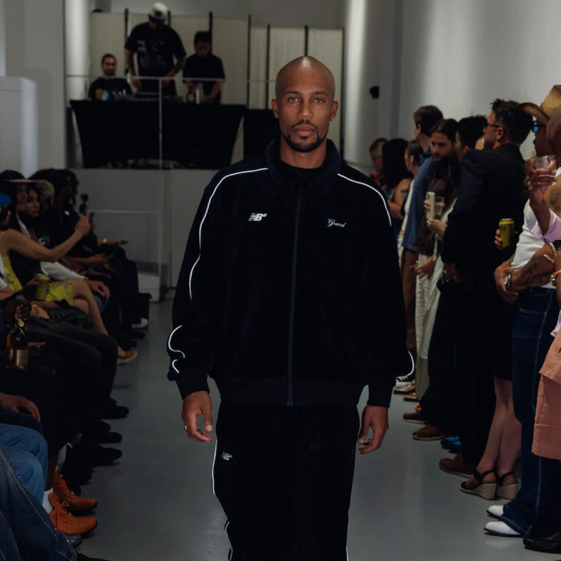 Grand Collection x New Balance Velour Track Jacket Black