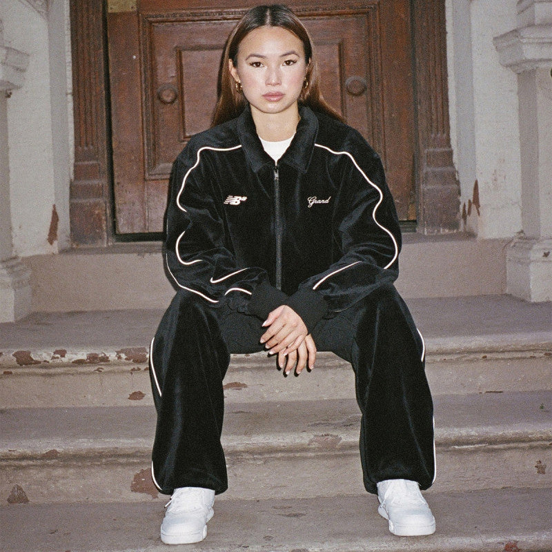 Grand Collection x New Balance Velour Track Pant Black