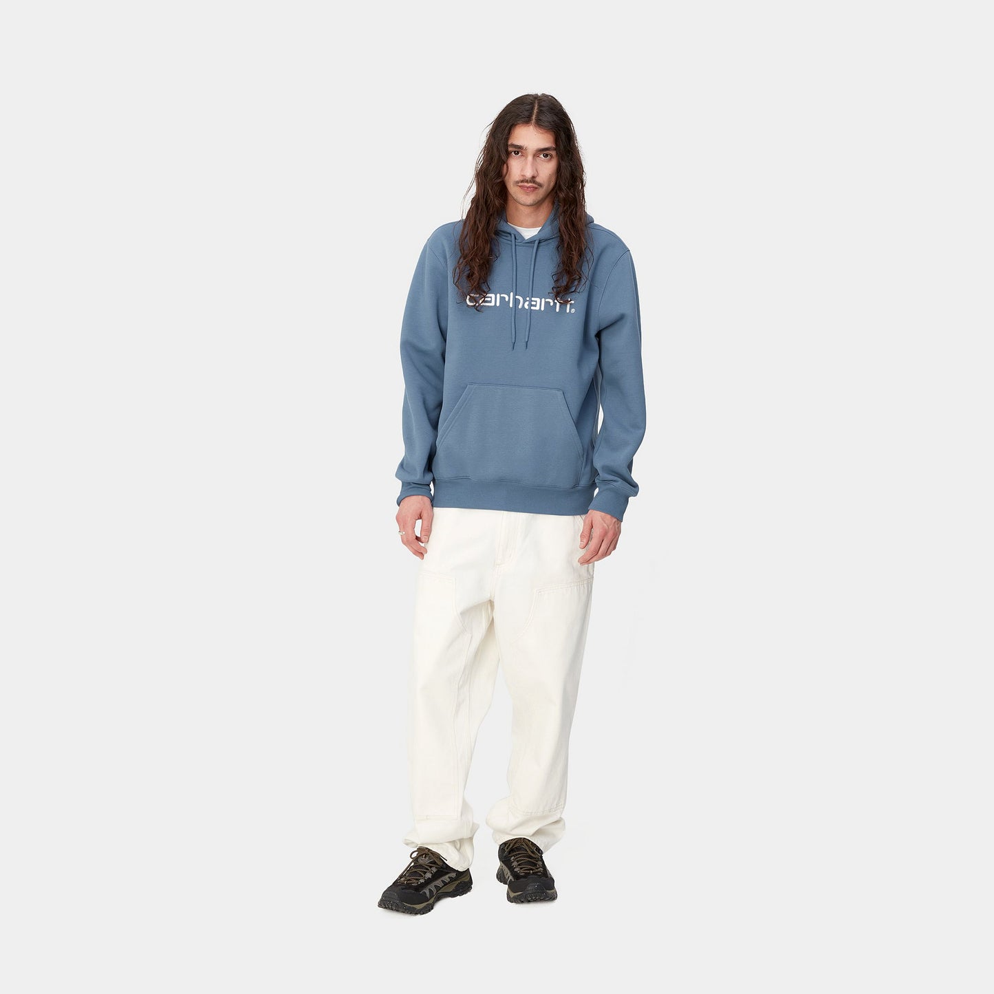 Carhartt WIP Hooded Sweater Sorrent/White
