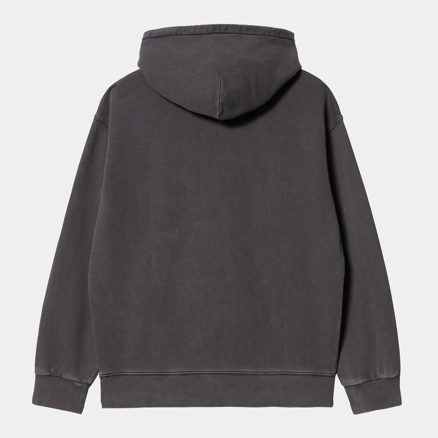 Carhartt WIP Nelson Hooded Sweater Charcoal Garment Dyed