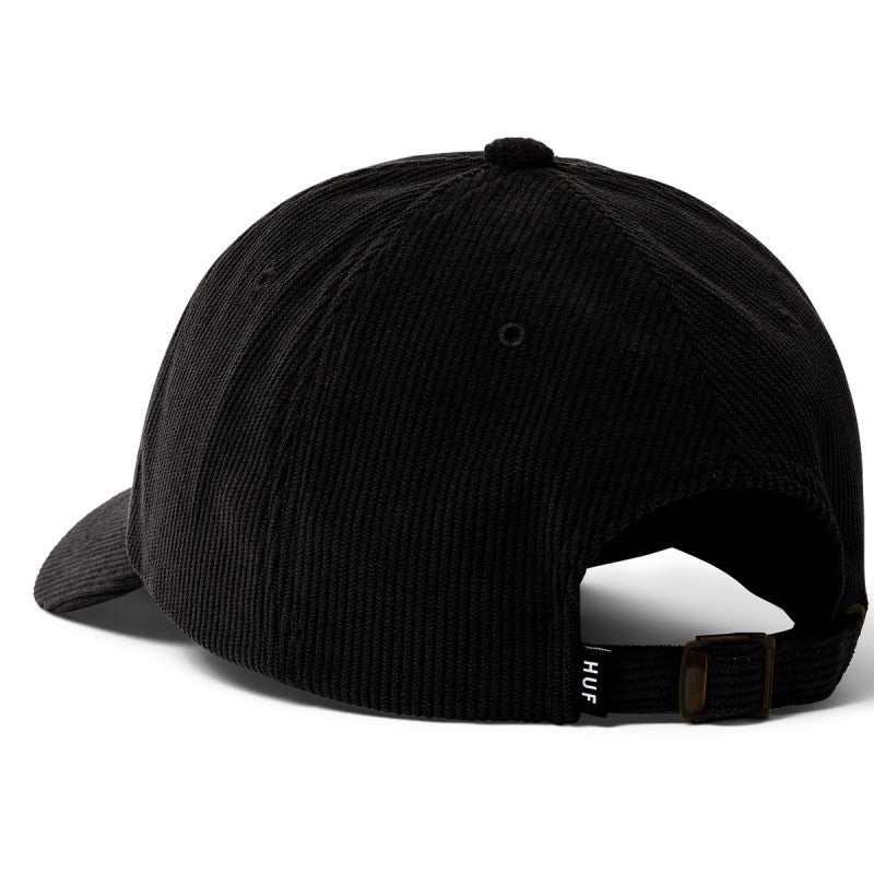 HUF OG Corduroy 6 Panel Cv Cap Black