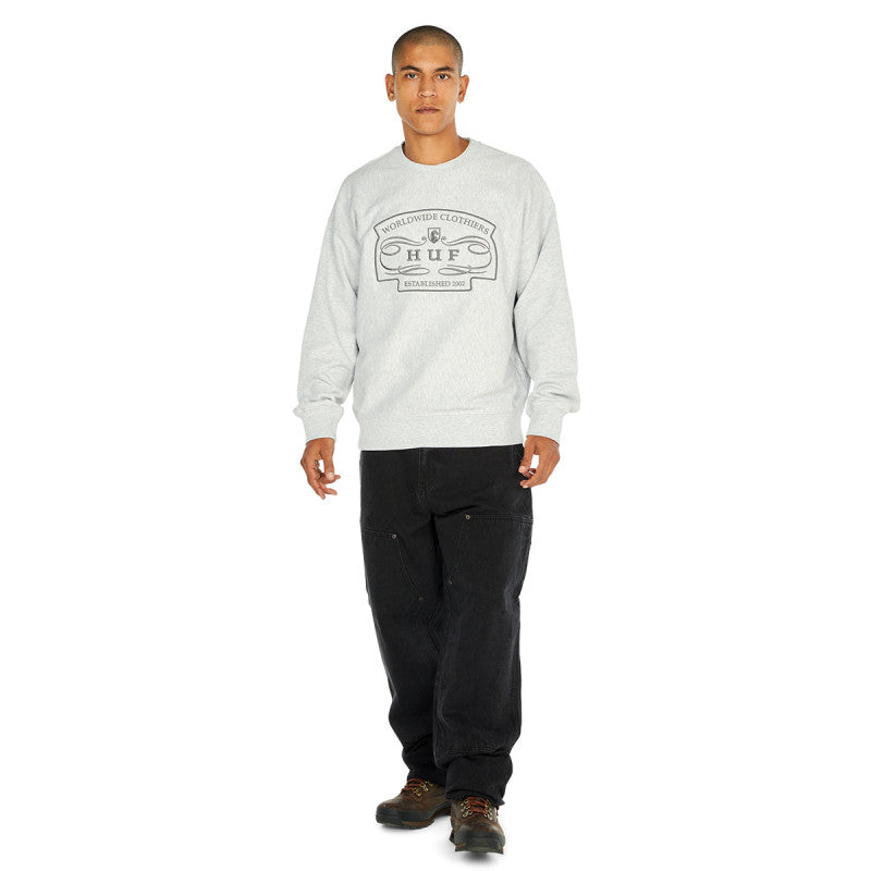 HUF Worldwide Clothiers Sweater Heather Grey
