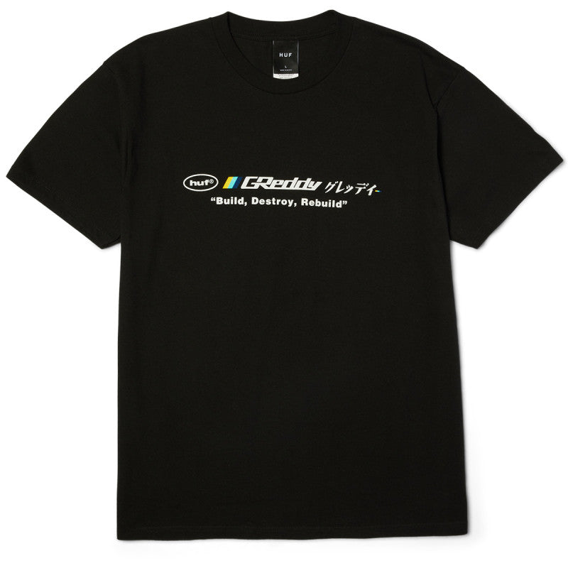 HUF x Greddy Motors T-Shirt Black
