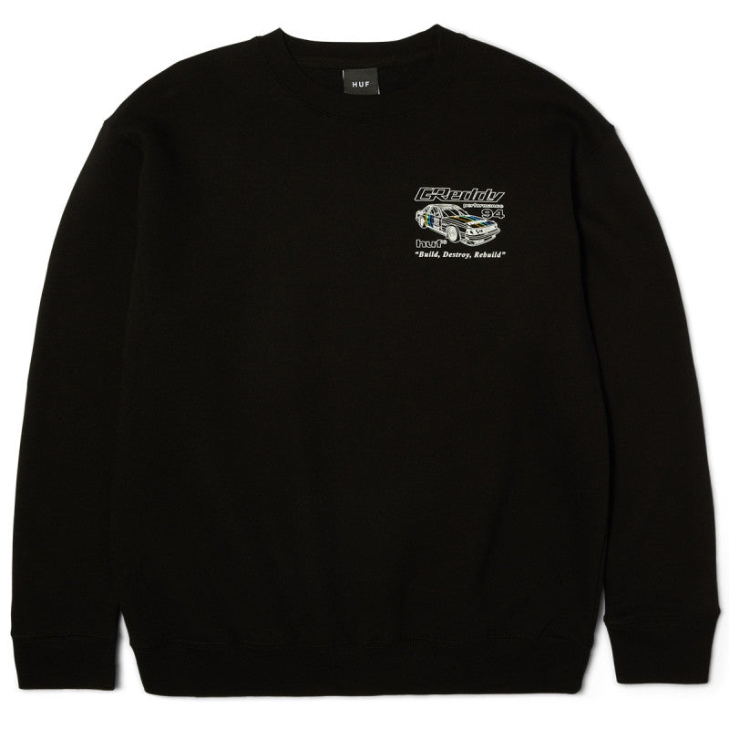 HUF x Greddy Retro Mod Sweater Black