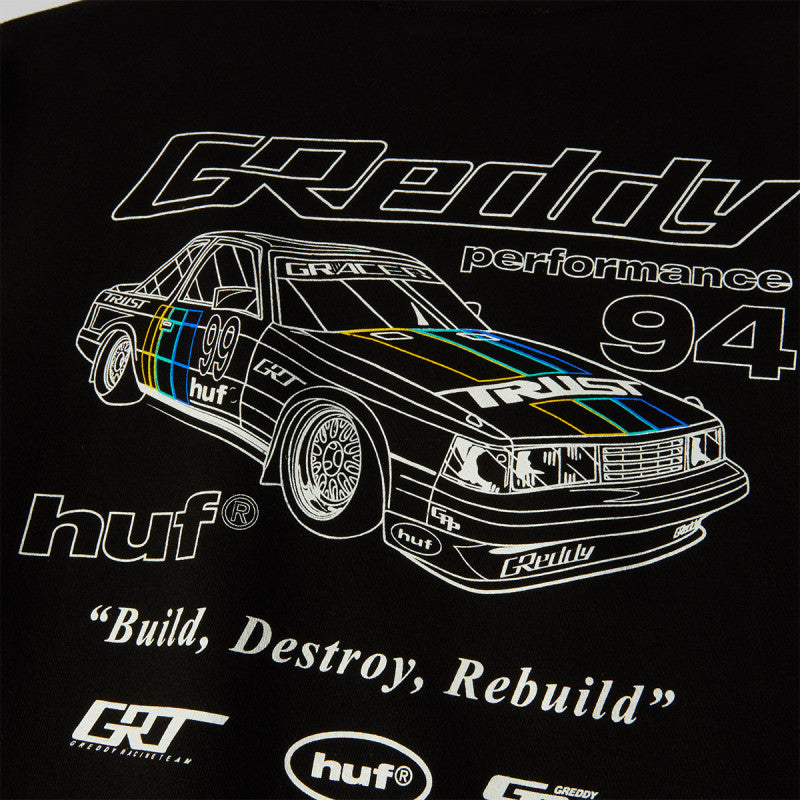 HUF x Greddy Retro Mod Sweater Black