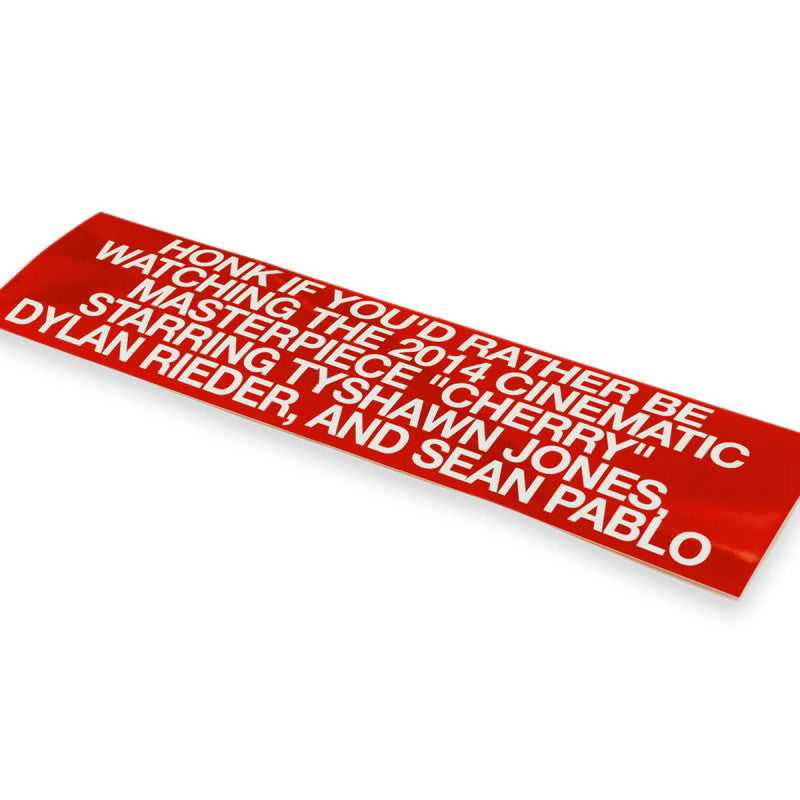 Jenkem Bumper Sticker Cherry