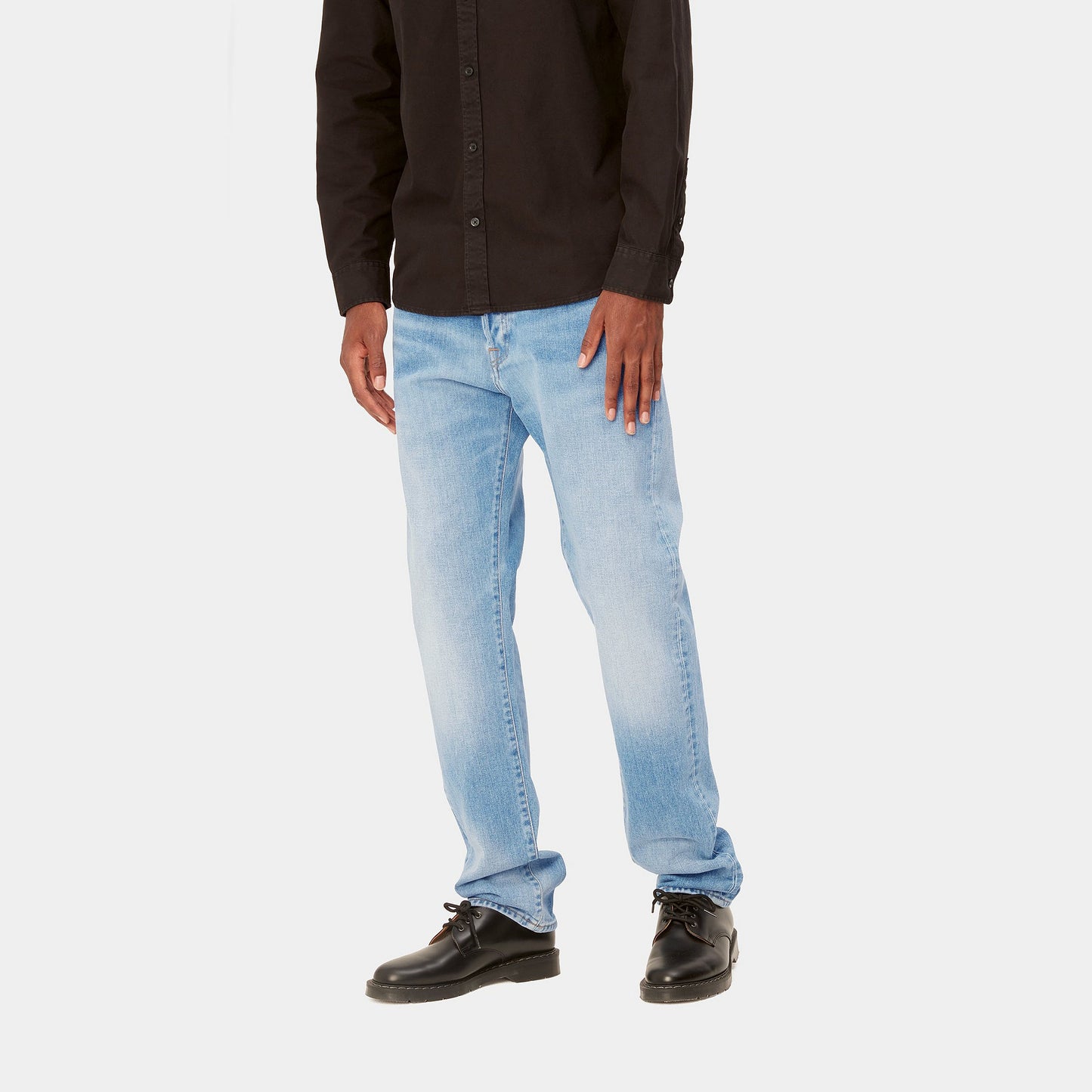 Carhartt WIP Klondike Pants Blue Light Used Wash