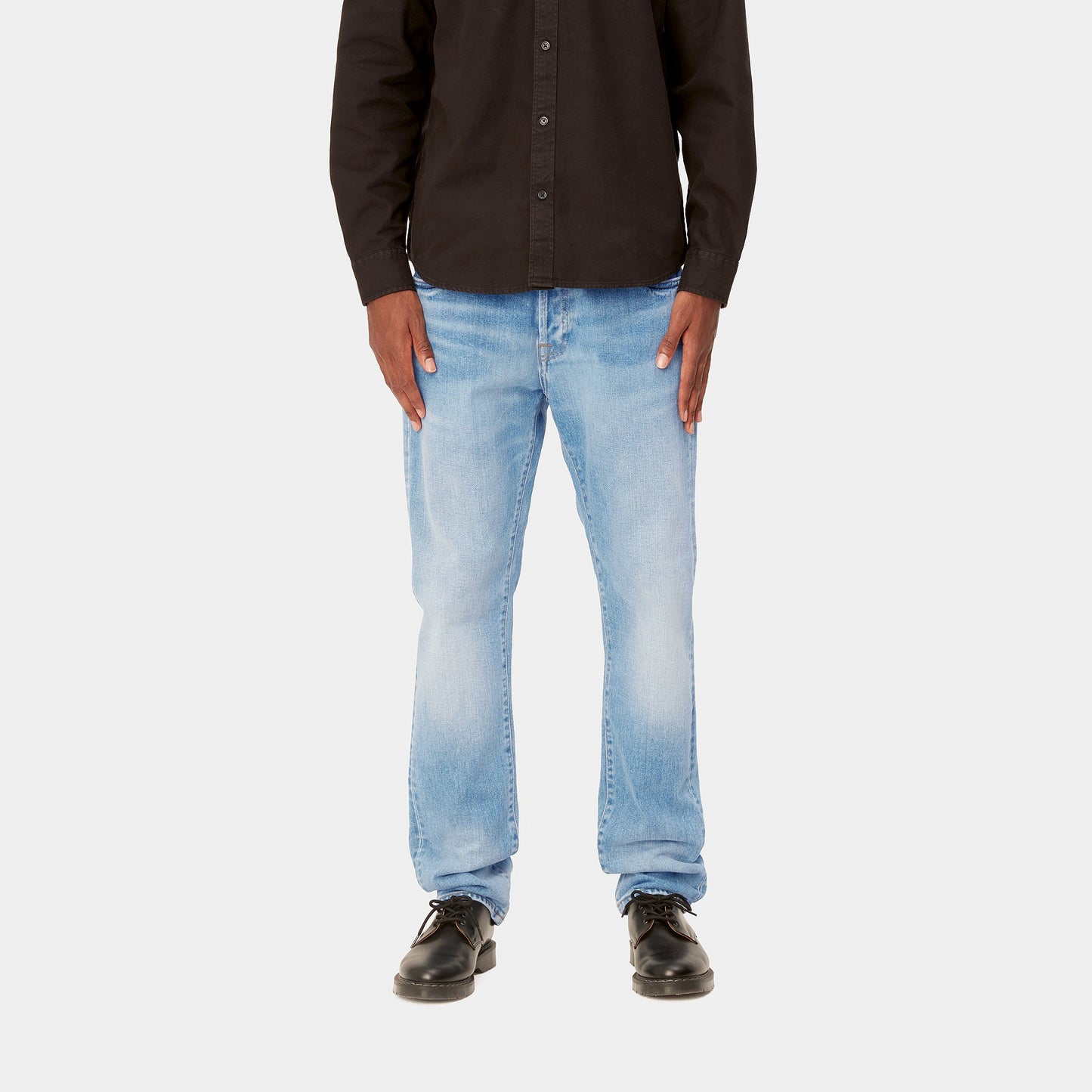 Carhartt WIP Klondike Pants Blue Light Used Wash