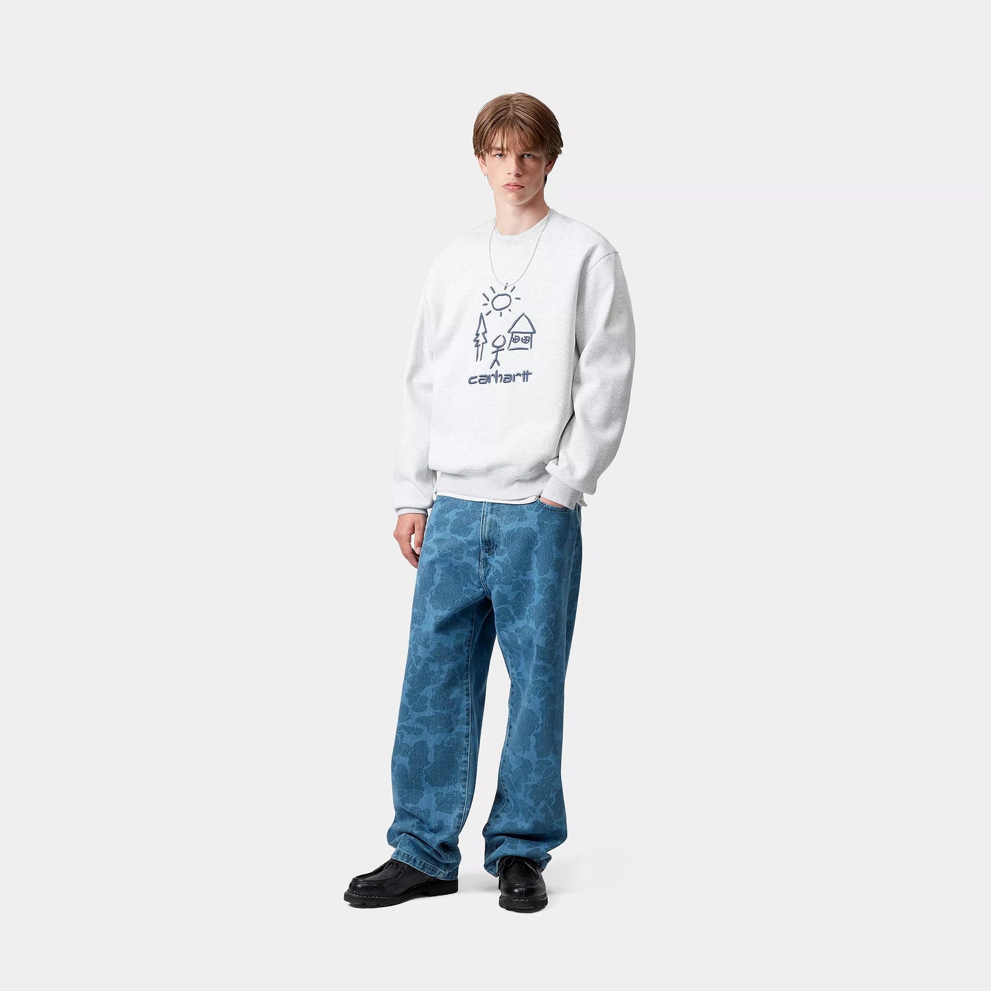 Carhartt WIP Masterpiece Sweater Ash Heather/Wolfsbane