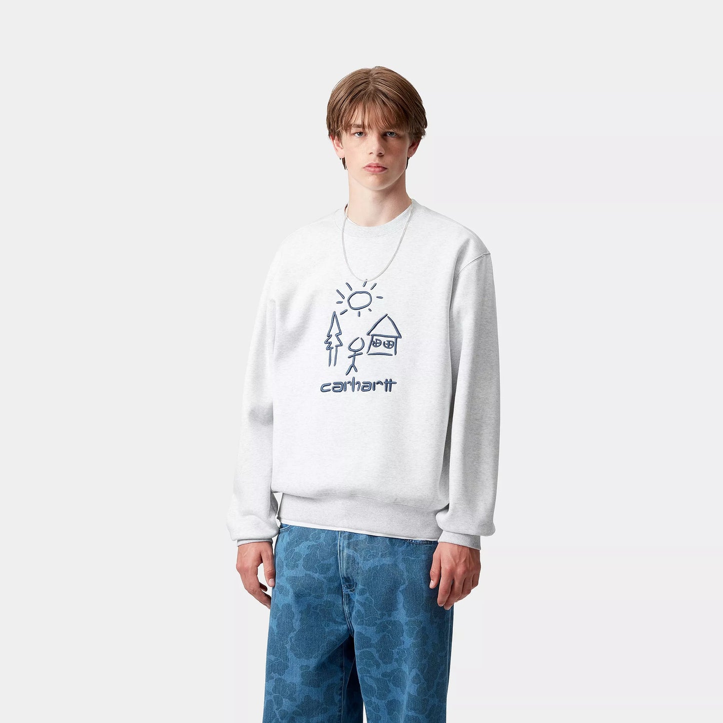 Carhartt WIP Masterpiece Sweater Ash Heather/Wolfsbane