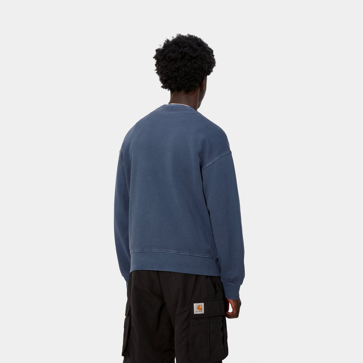 Carhartt WIP Nelson Sweater Elder Garment Dyed
