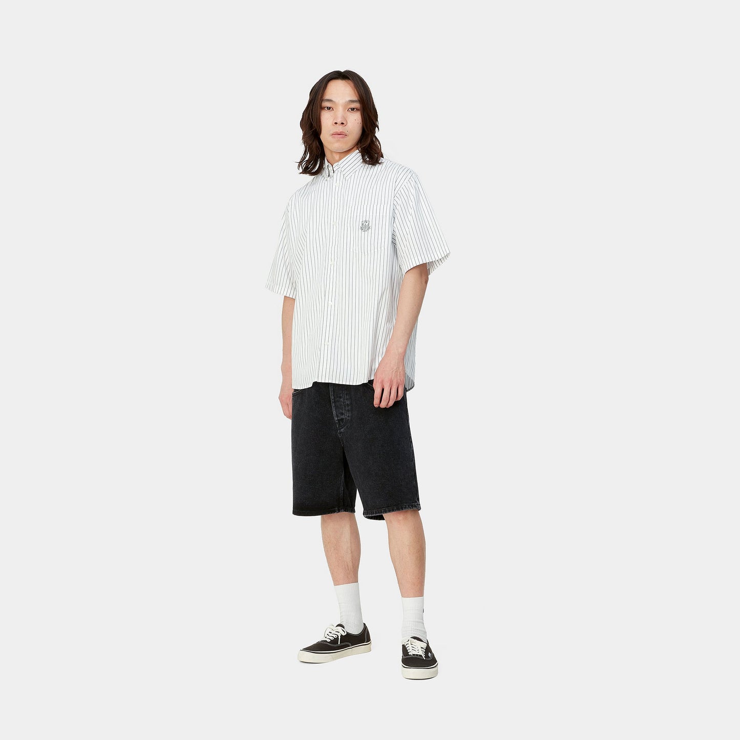 Carhartt WIP Newel Short Black Stone Washed