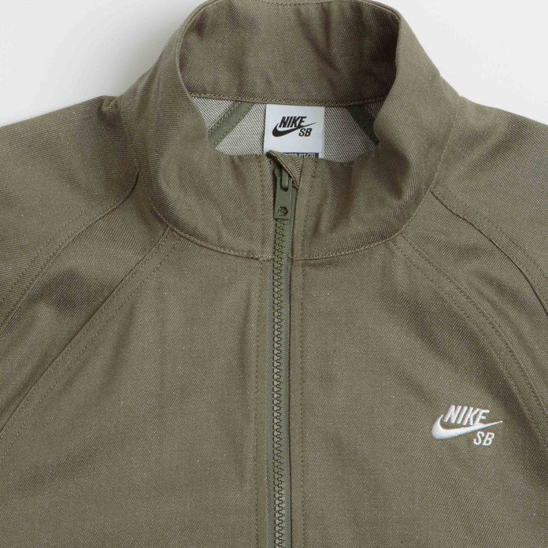 Nike SB Denim Track Jacket Medium Olive/White