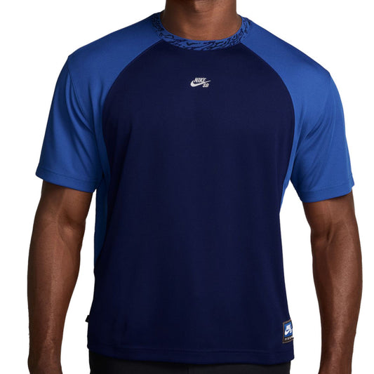 Nike SB Dri-Fit Knit T-Shirt Blue Void/Game Royal/White