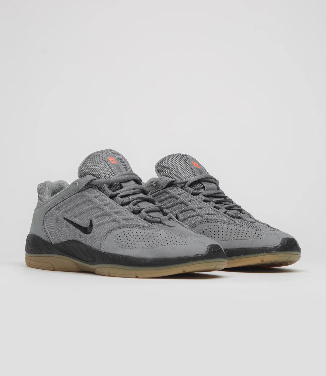 Nike SB Vertebrae Iso Cool Grey/Black-Cool Grey-Dk Grey-Gum Lt Brown-Safety Orange