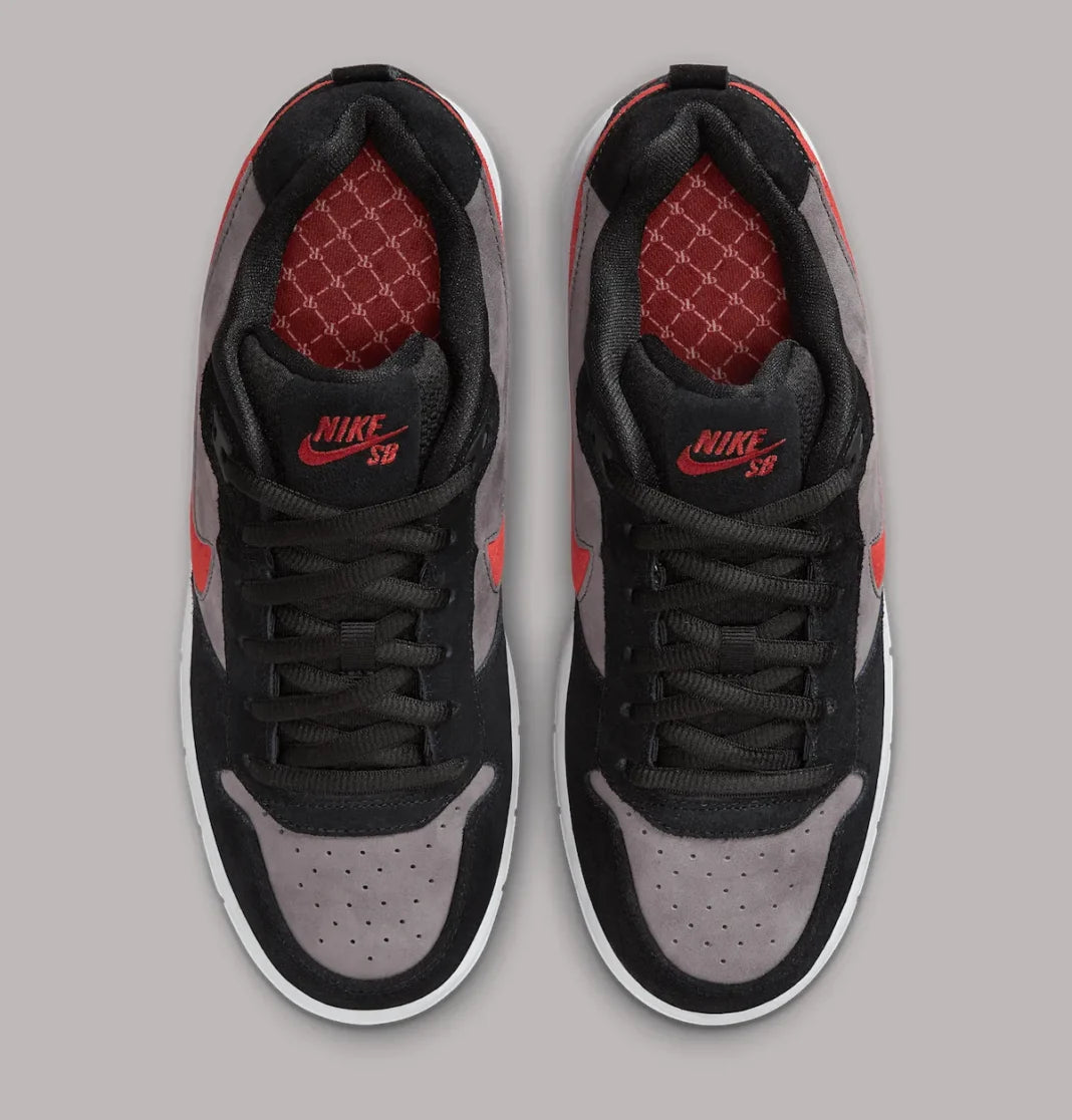 Nike SB Paul Rodriguez Zoom Air Low Black/Varsity Red-Flint Grey-Black-Med Grey-White