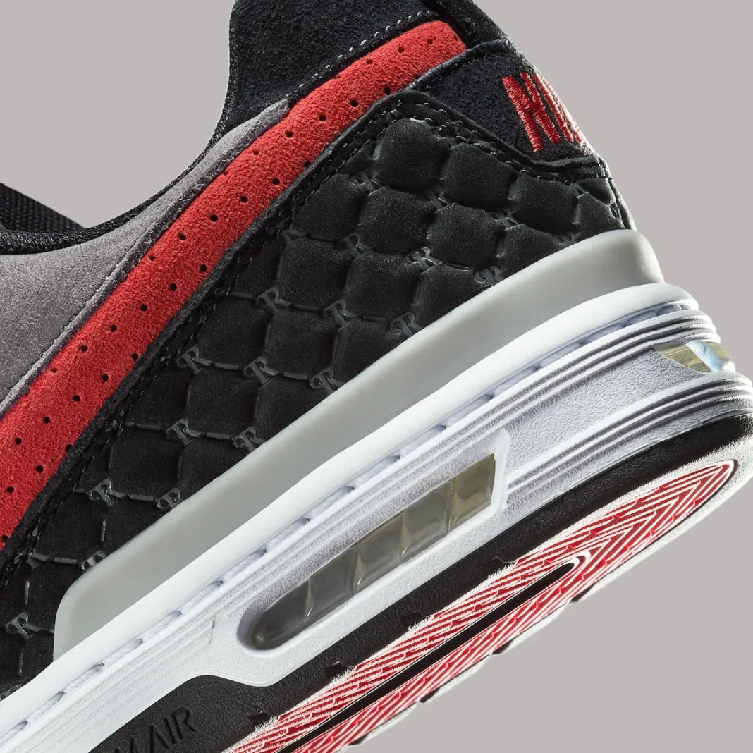 Nike SB Paul Rodriguez Zoom Air Low Black/Varsity Red-Flint Grey-Black-Med Grey-White