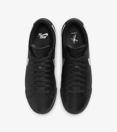 Nike SB Zoom Blazer Low x Dancer Skateboards Black/Metallic Silver-Black