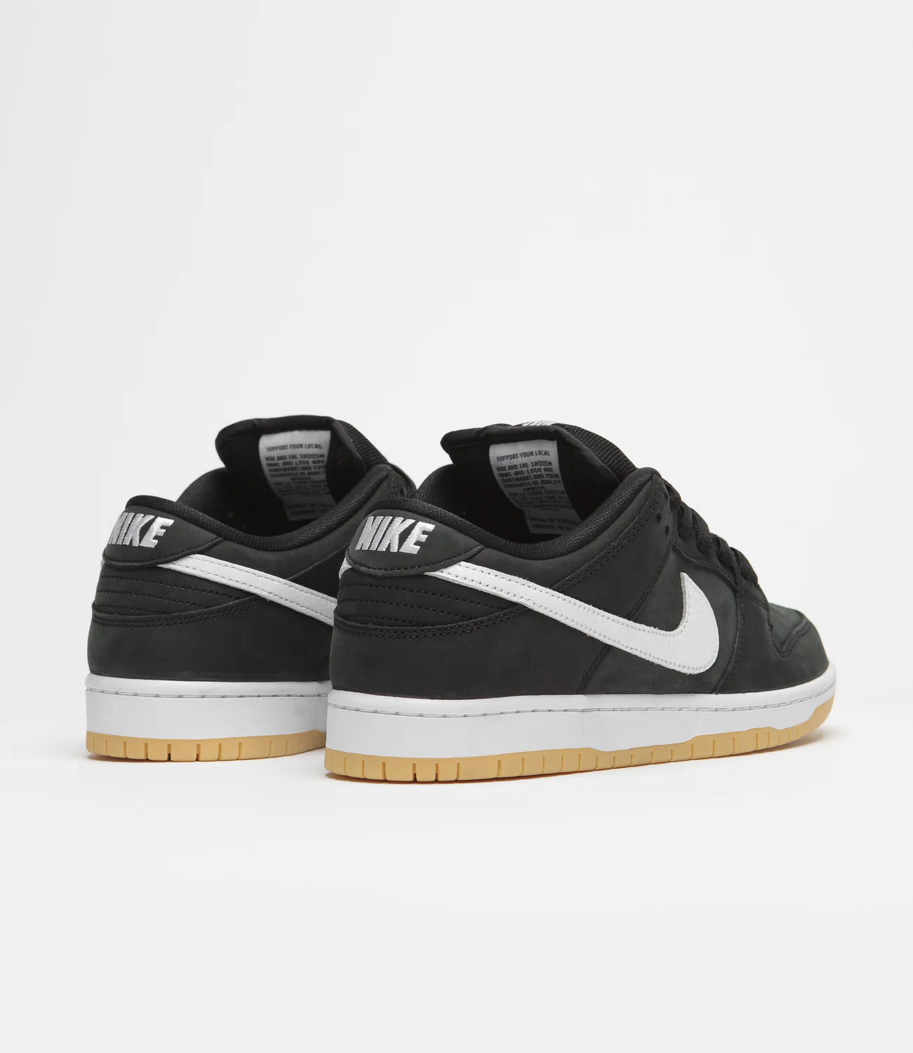 Nike SB Dunk Low Pro Black/White/Black/Gum Light Brown